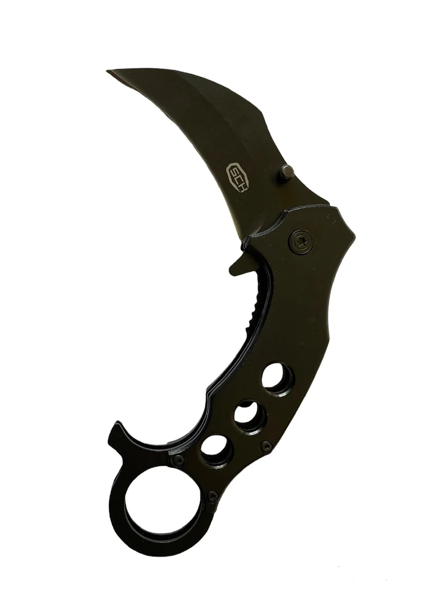 JS-TACTICAL COLTELLO SCK LAMA RICURVA 6CM