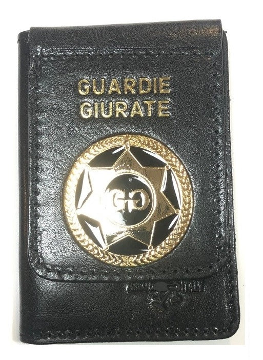 ASCOT ITALY PORTAFOGLIO IN PELLE GUARDIA GIURATA NERO