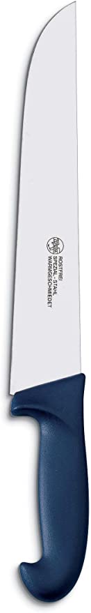 AUSONIA COLTELLO MACELLAIO STRETTO INOX CM 24 MANICO POLIPROPILENE