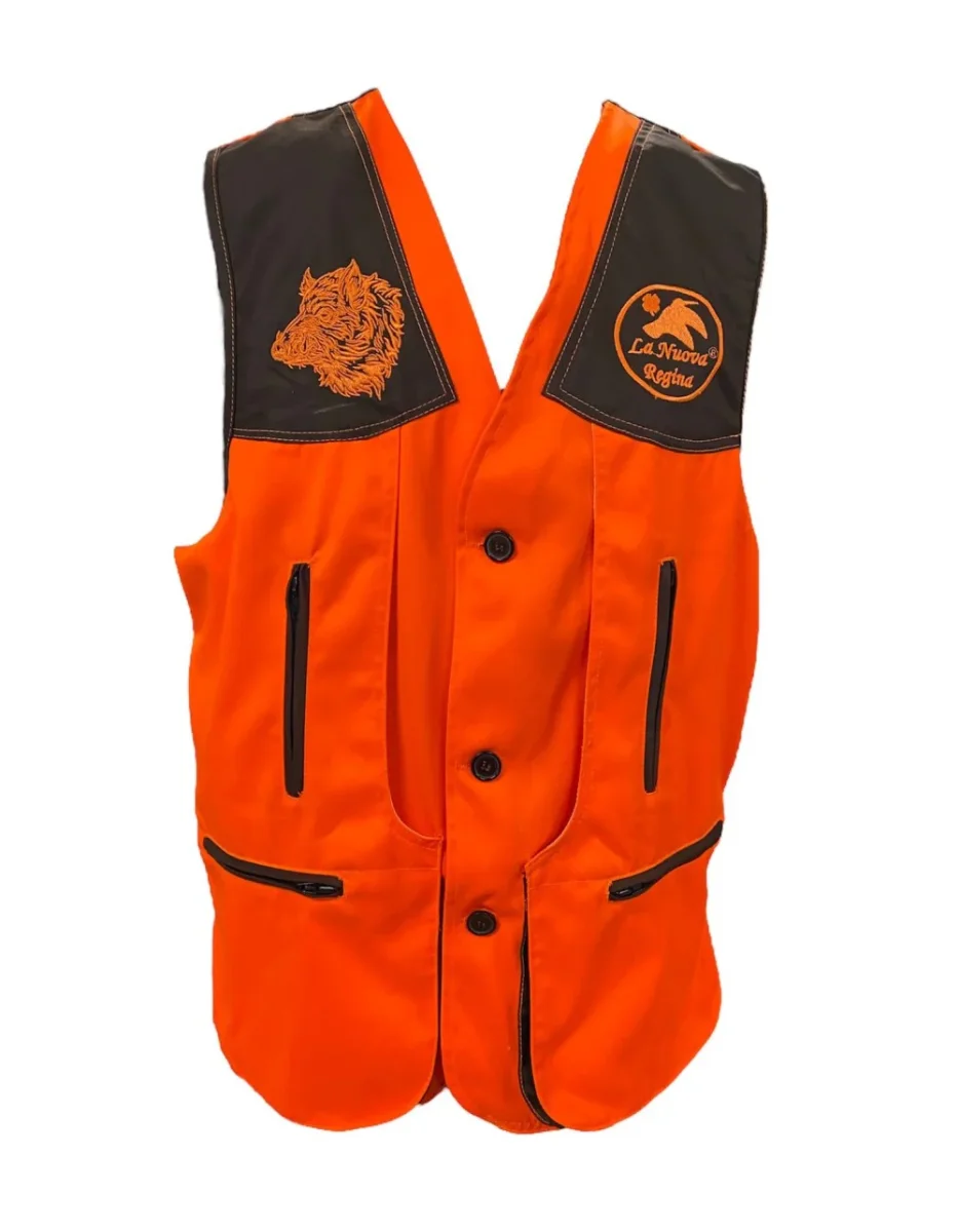 LA NUOVA REGINA GILET DRESSEUR CON RICAMO TESTA CINGHIALE - immagine 4