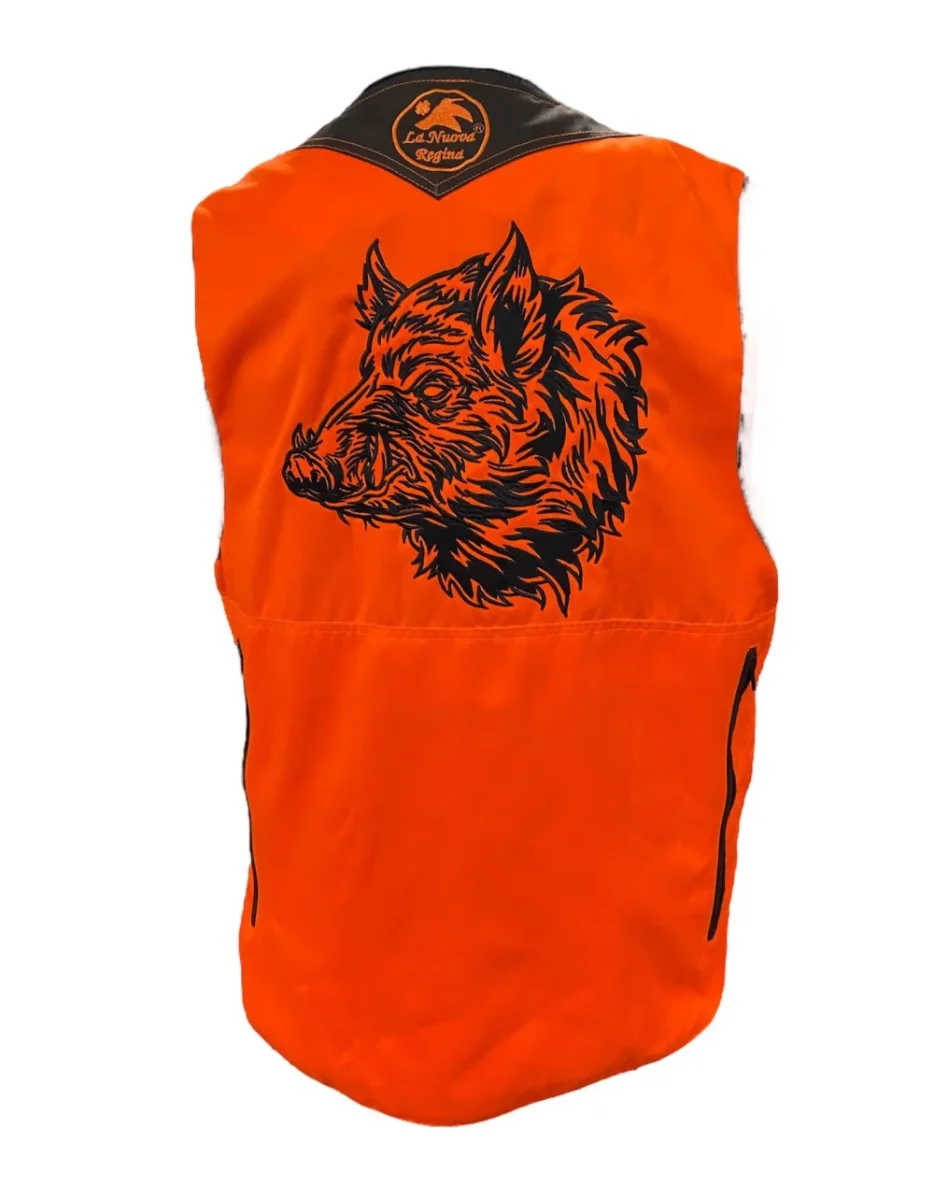 LA NUOVA REGINA GILET DRESSEUR CON RICAMO TESTA CINGHIALE - immagine 3