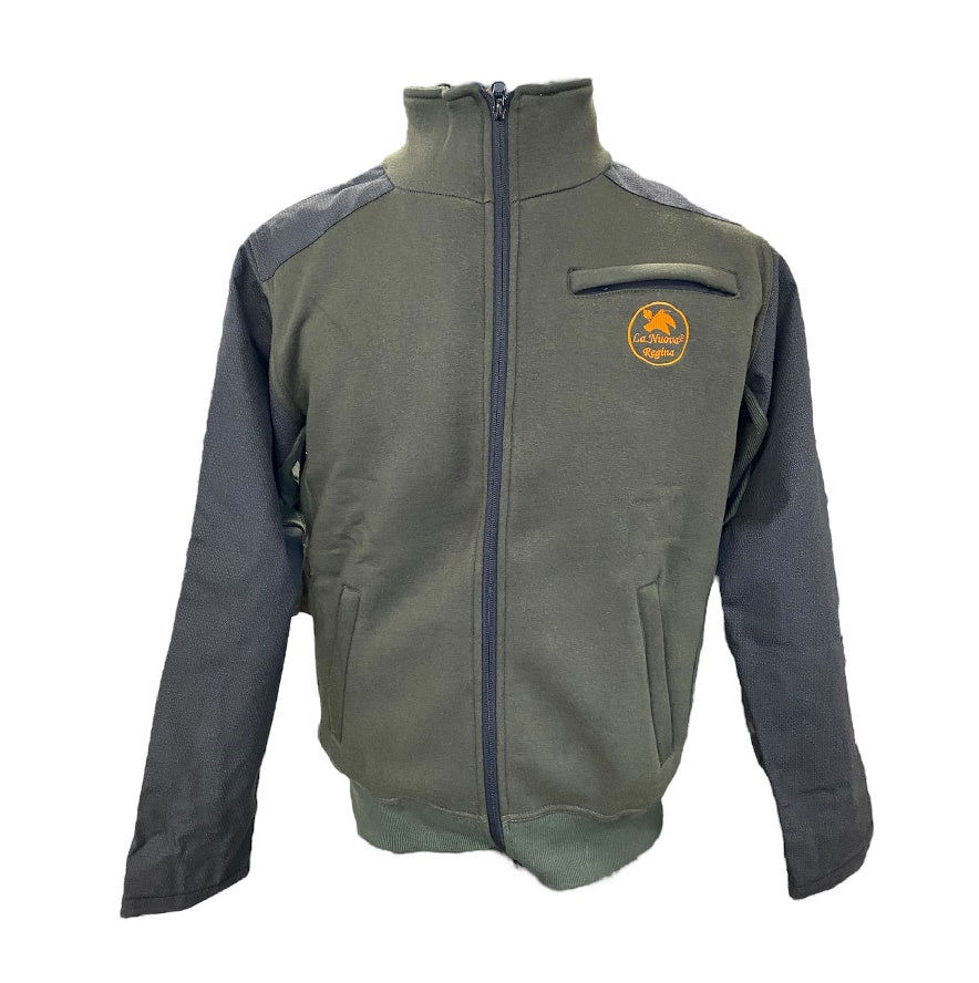 LA NUOVA REGINA MAGLIA PILE CON ZIP INTERA VERDE - immagine 6