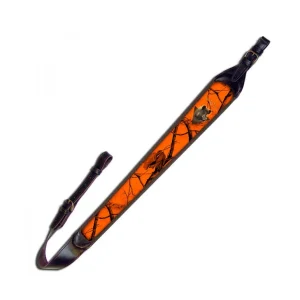 WILD ZONE CINGHIA CARABINA IN CUOIO CINGHIALE 98CM ARANCIO