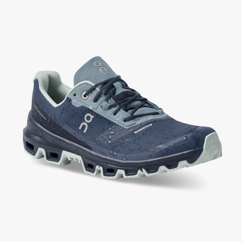 ON Cloudventure waterproof denim midnight scarpe donna trail running - immagine 7