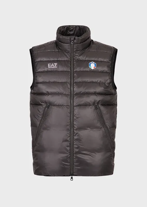 EA7 Armani Gilet imbottito uomo FISI 6LPQ2F grigio