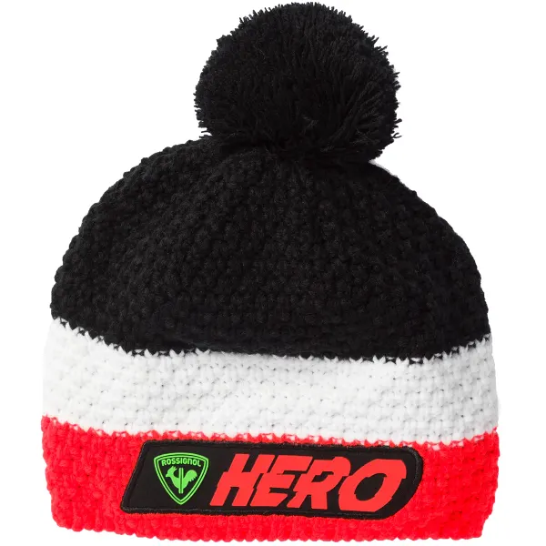 Rossignol cappello HERO POMPON nero/bianco/arancio