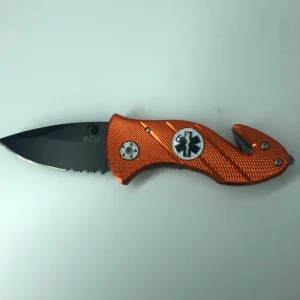 AUSONIA 026532 COLTELLO DA TASCA LAMA INOX MANICO ALLUMINIO CM 15