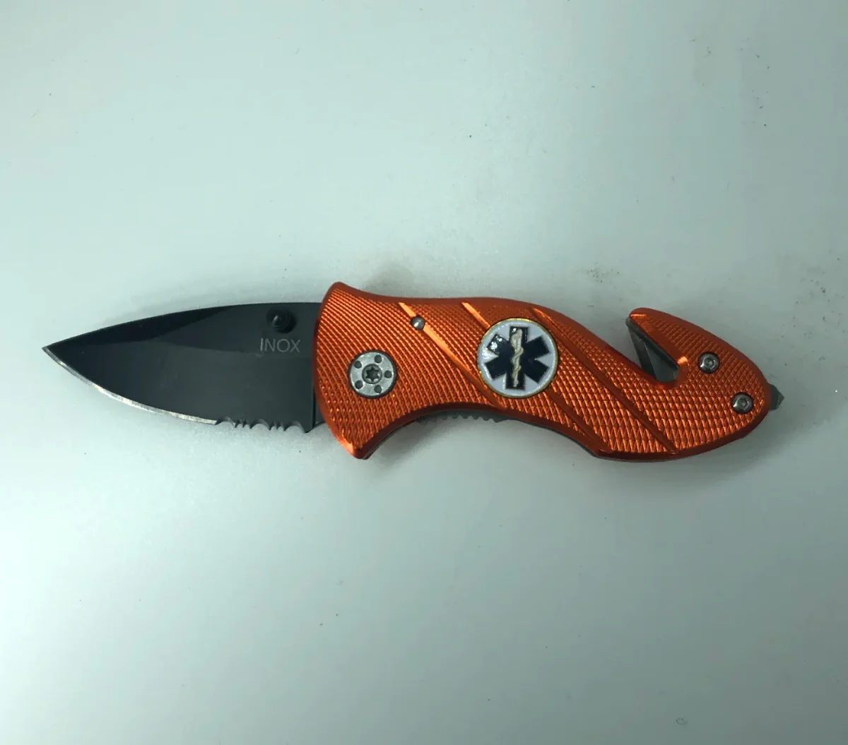 AUSONIA 026532 COLTELLO DA TASCA LAMA INOX MANICO ALLUMINIO CM 15