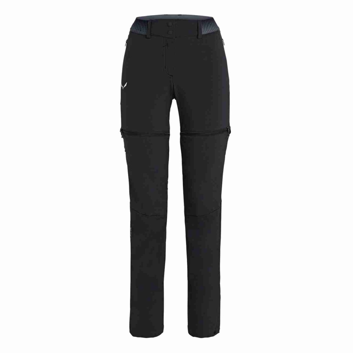 salewa pantaloni donna pedroc durastretch zip-off black