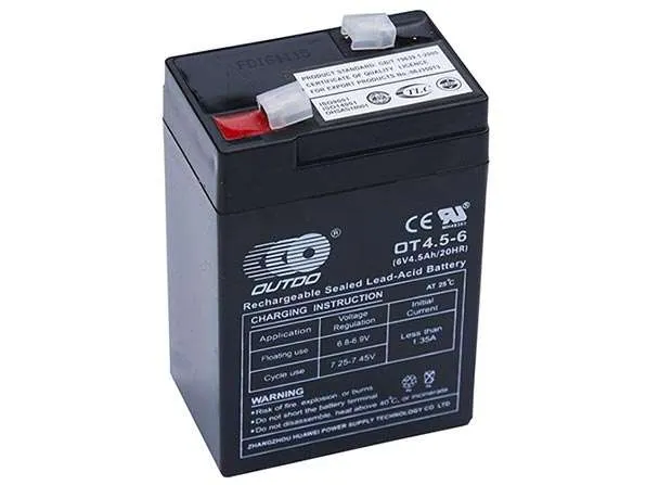 Batteria esterna ricaricabile da 6V