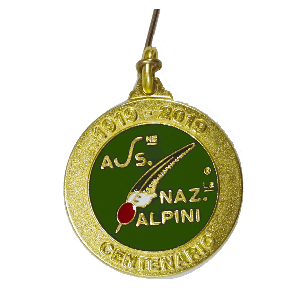 MEDAGLIA DEL CENTENARIO ANA CON SPILLA, COLOR ORO