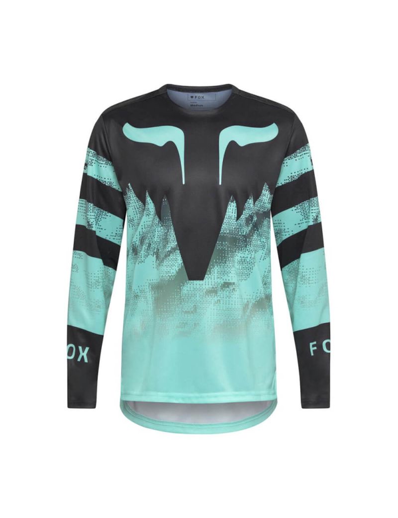 FOX maglia bike RANGER KAIROS turquoise