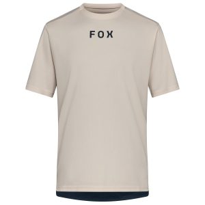 FOX maglia bike RANGER SS WORDMARK – chalk