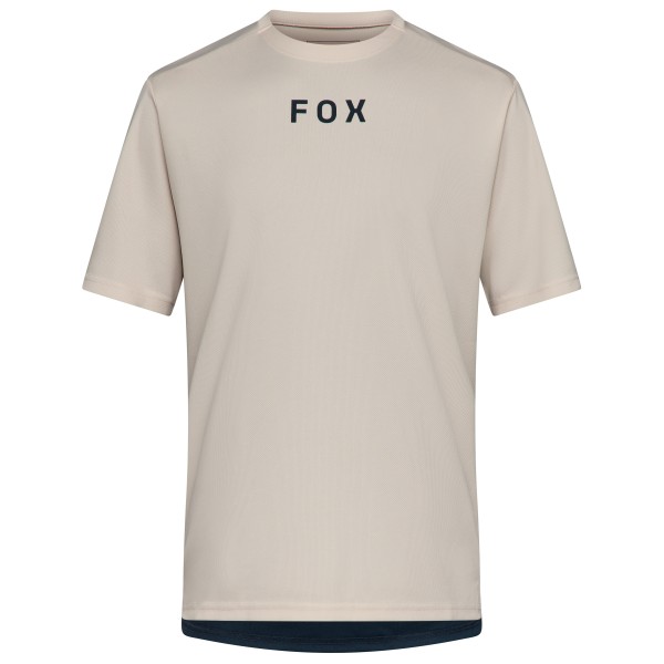 FOX maglia bike RANGER SS WORDMARK – chalk