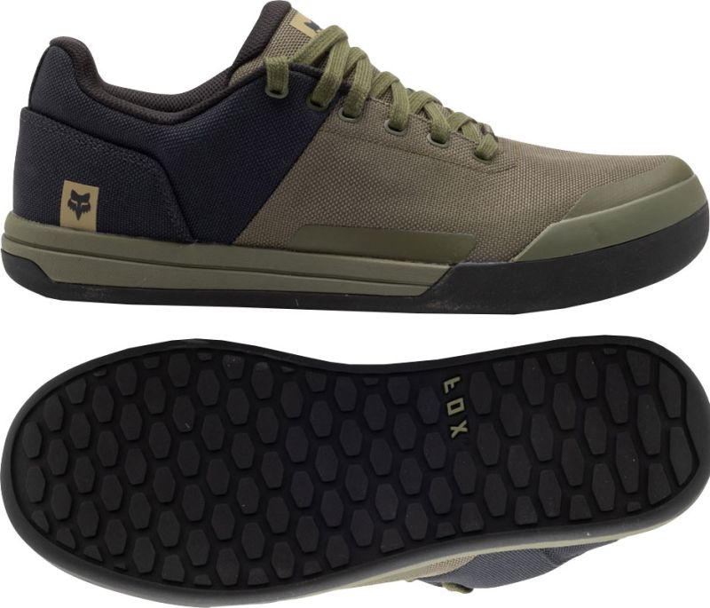 FOX scarpe mtb flat UNION CANVAS olive green