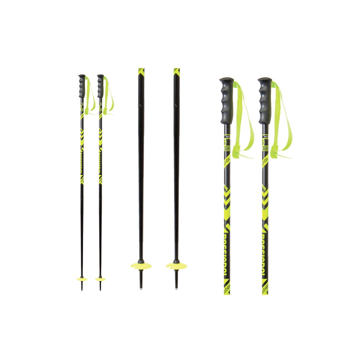Rossignol Bastoncini da sci stove pole black/yellow
