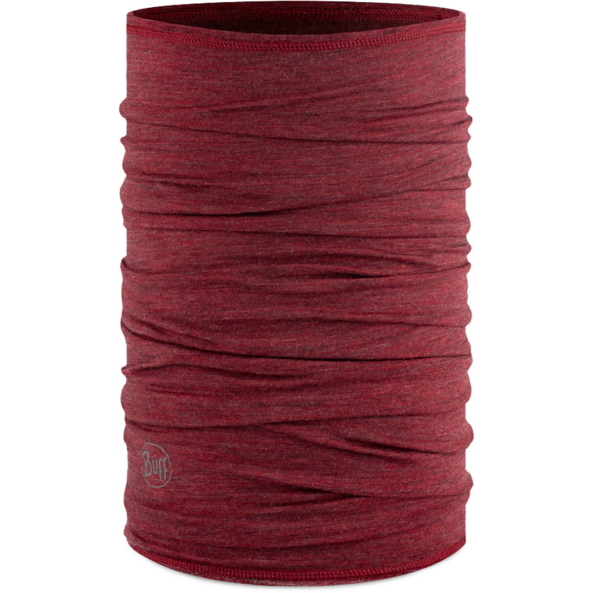 Buff Lightweight Merino Wool Scaldacollo tubolare rosso