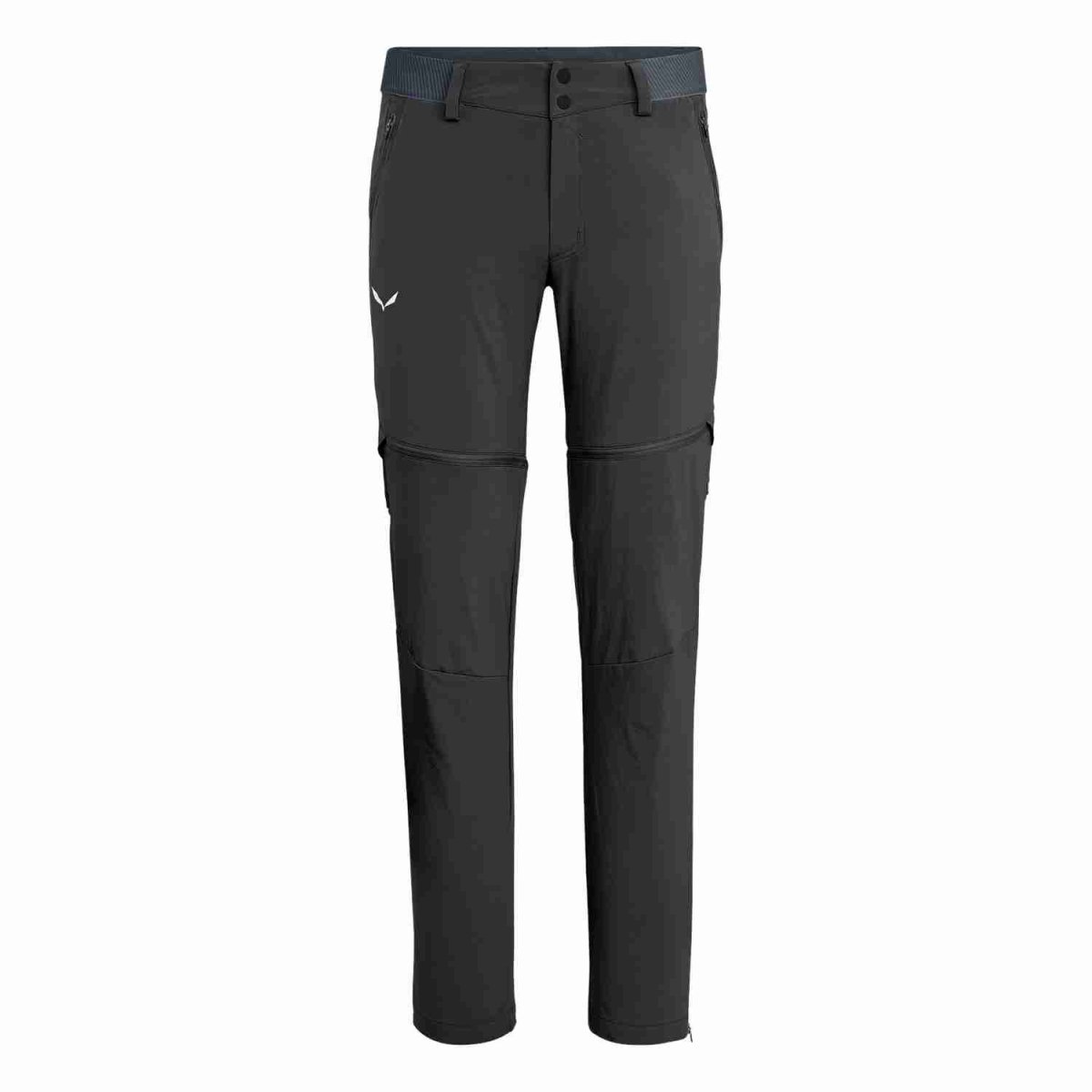 salewa pantaloni uomo pedroc durastretch zip-off black