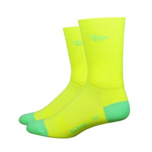 DEFEET calzini bike AIREATOR 5″ yellow