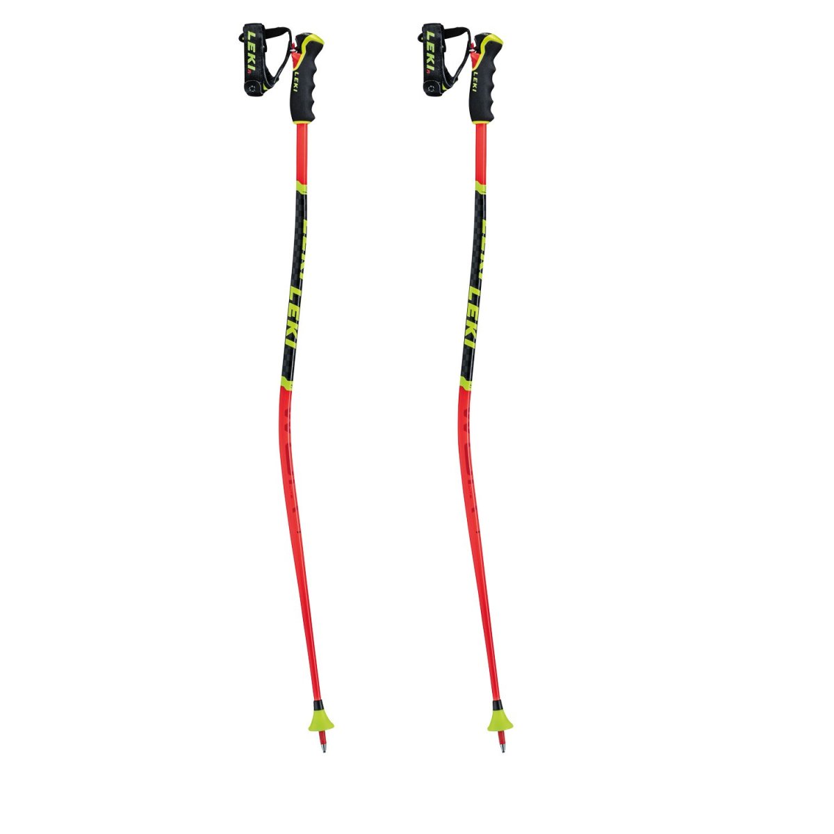 Leki Bastoncini sci WCR Lite GS 3D – red/black/neon yellow