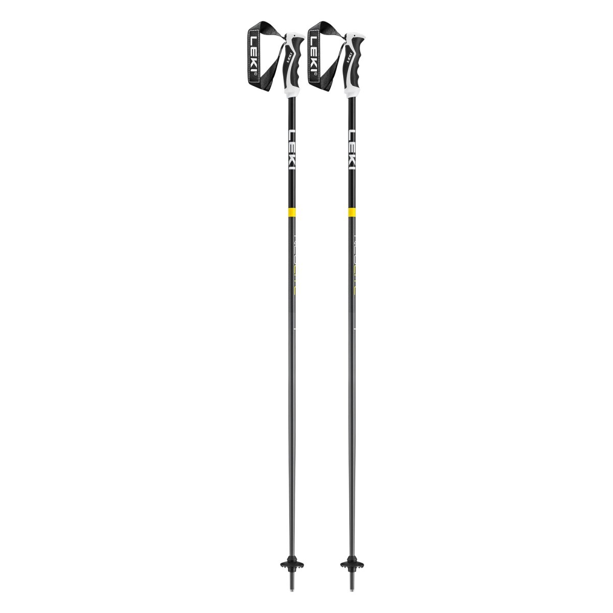 Leki Bastoncini sci NEOLITE dark anthracite-black-yellow