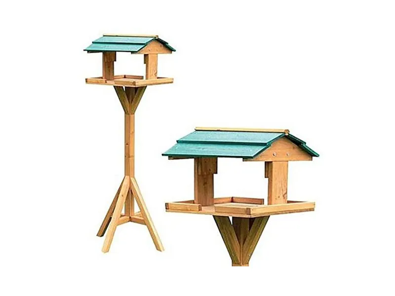 Mangiatoia per uccelli – Riparo mod. Casetta Con Supporto