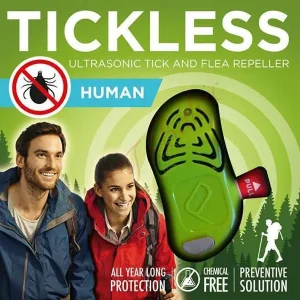 Repellente a ultrasuoni contro pulci e zecche Tickless Human