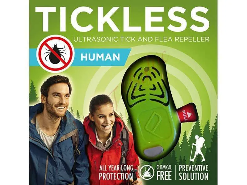 Repellente a ultrasuoni contro pulci e zecche Tickless Human