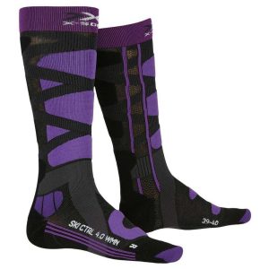 X-BIONIC Calzini sci donna X-SOCKS® SKI CONTROL 4.0 grey purple